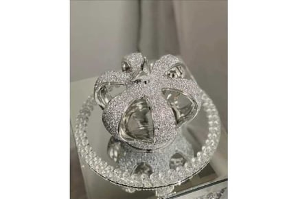 Crushed Crystal Crown Shelf Sitter