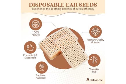 Acusoothe Ear Seeds Acupressure 20 - 600