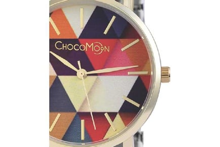 ChocoMoon Geometric Vintage Watch