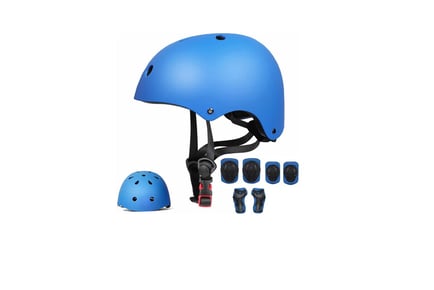 Kids' Bike 7-in-1 Protective Gear Set, 3-12yrs - 2 Styles