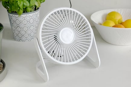 USB Portable Desktop Fan with Dual Speed - 2 Colours