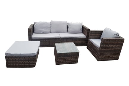 5-Seater Heavy Duty Rattan Set