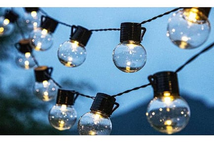 5M 20 Bulbs Retro Solar String Lights