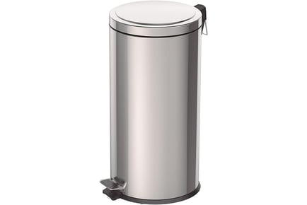 30L Stainless Steel Foot Pedal Bin