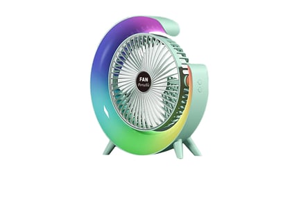 USB Quiet Personal Desk Fan - Blue, Green, Pink!