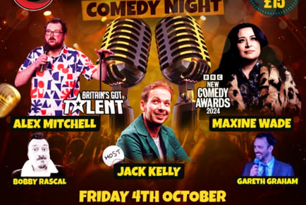 Stand Up Comedy Tickets - 4th Oct 2024 - Montgomery Hall Theatre