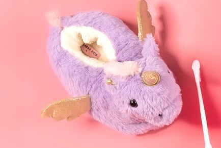 Faux Fur Slippers for Babies & Kids - Unicorn or Monster Design