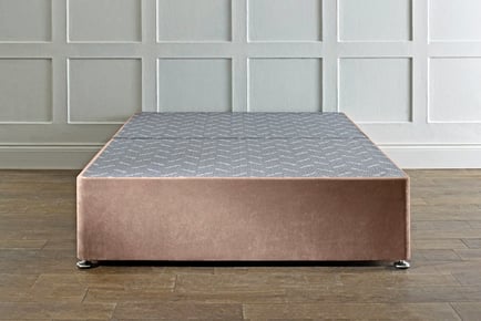 Mink Divan Bed Base in 6 Sizes & 3 Storage Options