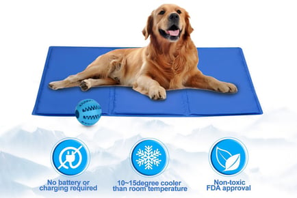 40cm x 50cm Portable Cooling Gel Mat for Pets - 3 Pack Sizes