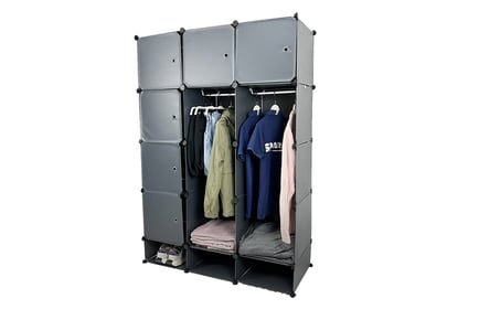 Multi Cube Interlocking Plastic Wardrobe Organiser