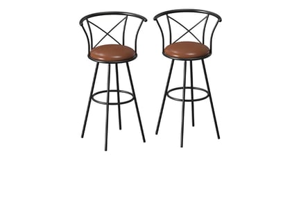 Set of Two Faux Leather Kitchen Bar Stools!