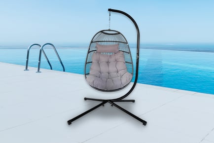 Hanging Egg Chair with Cushions - 48Hr Delivery