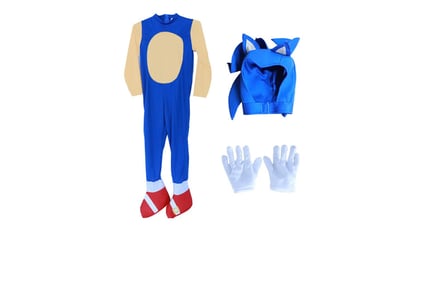 Sonic The Hedgehog Inspired Kids' Fancy Dress - 3 Sizes