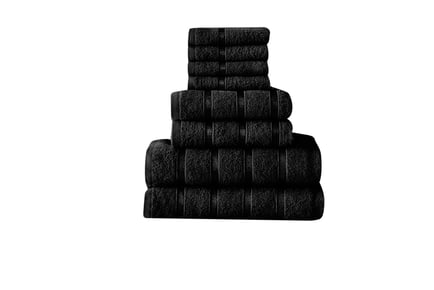 8-Piece Luxury Boston Bale Towel Set - 13 Colours