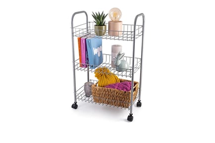 3 Tier Vegetable Basket Trolley - 3 Colours