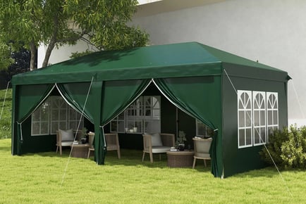 3mx6m Outdoor Gazebo with Removable Walls - 5 Colours