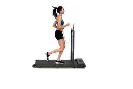 Shock-Absorbing Electric Treadmill - Pink or Grey