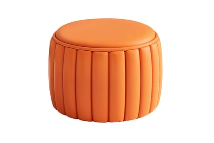 Luxury Pouffe Stool with Moisture-Resistant Fabric - 4 Colours