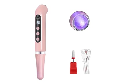 2-in-1 USB Nail Drill Pen with UV Lamp