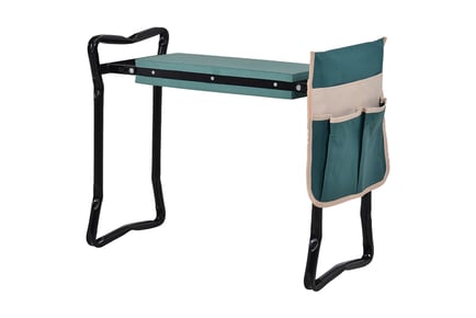 Steel Frame Gardening Kneeler Seat with Pouch