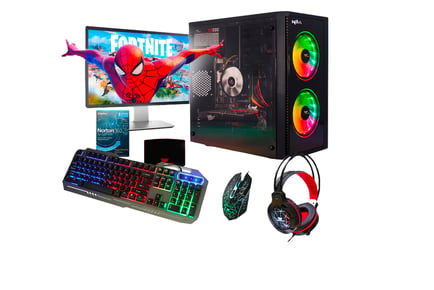 9-in-1 Gaming PC Bundle - Intel Core i5 16GB 120GBSSD + 1TB HDD!