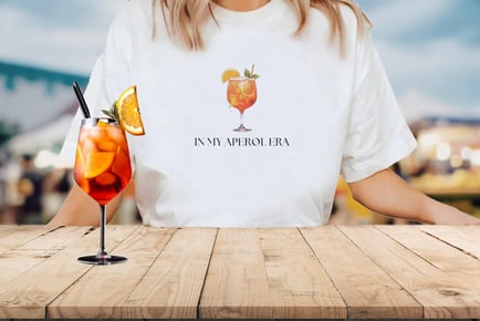 'In My Aperol Era' Printed Summer T-Shirt!