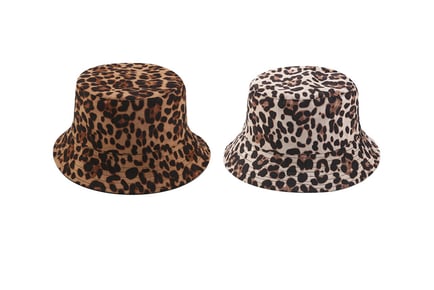 Leopard Print Bucket Hat for Summer - 2 Colours