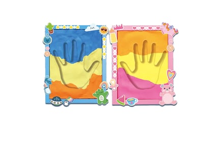 Kids' Clay Art Toy DIY Fingerprint Model w/ Sensory Toy - 2 Colours