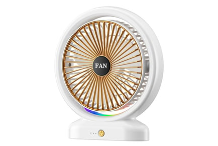 USB Powered Mini Desktop Tower Fan - 2 Options & 3 Colours