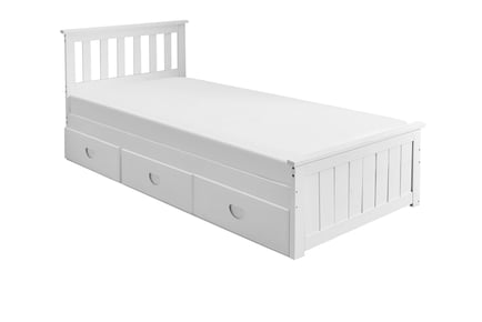 Kid's Single Bed with Storage Drawers and Optional Mattress!