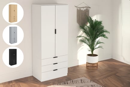 Phoenix 2 Door and 3 Drawer Wardrobe - 4 Colours