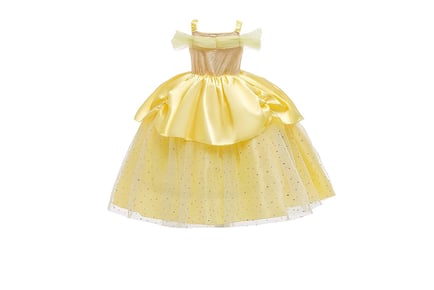 Girl's Belle Inspired Yellow Princess Dress - Six Sizes