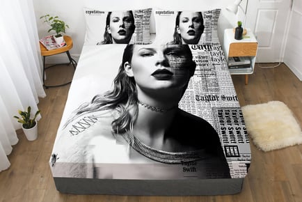 Girl's Taylor Swift Inspired Bedding Set - 4 Sizes & 9 Colours