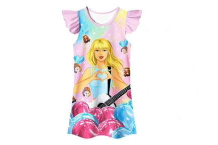 Taylor Swift Inspired Girl's Nightgown - 7 Sizes, 3 Designs