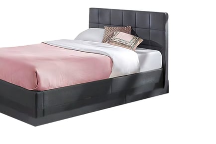 Ottoman Bed with Square Headboard - 5 Colours!