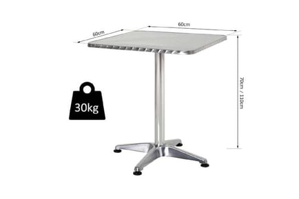 Height Adjustable Square Bar Table