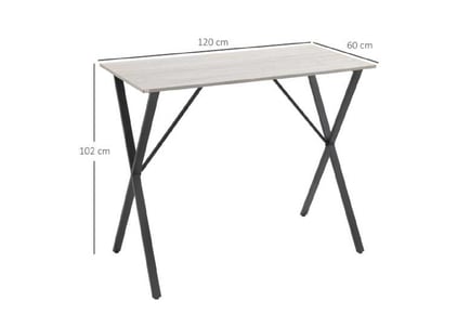 120 cm Rectangular Bar Table White