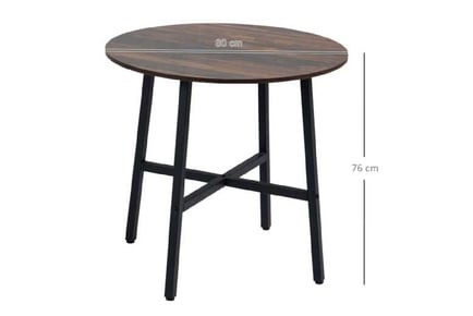 Round Kitchen Table Steel Legs