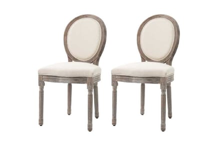 Dining Chairs Set of 2 French Style