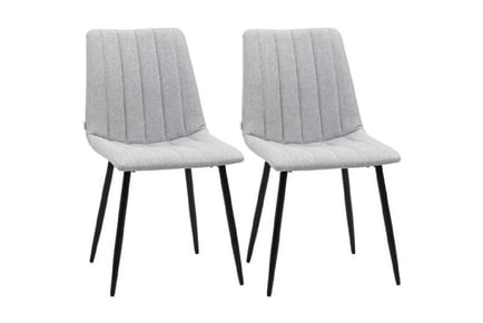 Dining Chairs Set of 2 Linen