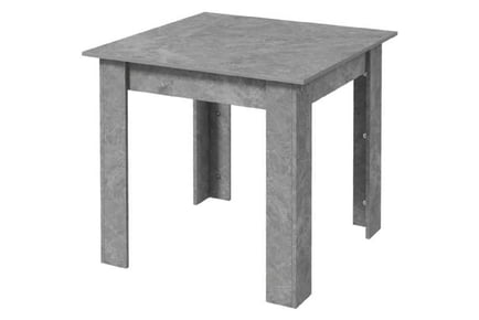 Square Dining Table Faux Cement Modern