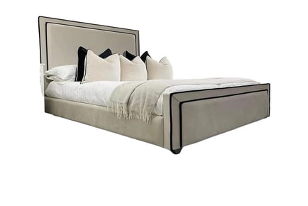 Kensington Cream Luxury Bed with XL Headboard in 6 Sizes