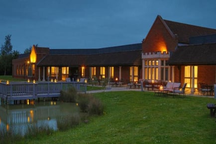 4* Luxury Spa Day: 2 x 25 Min Treatments, Spa Access & Afternoon Tea at Cambridge Belfry Hotel & Spa