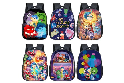 Inside Out Inspired Backpack for Boys & Girls - 6 Styles