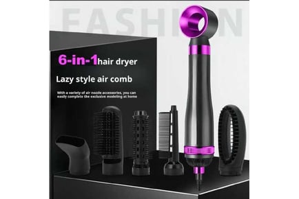 6-in-1 3000W! Professional Hair Styler - Dryer, Curler and Volumizer!