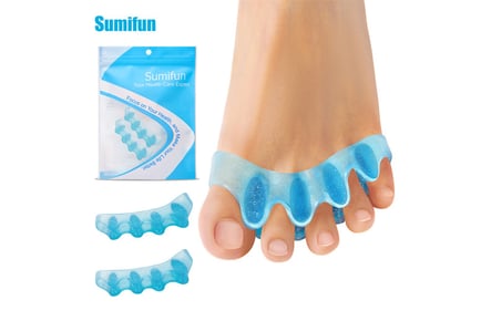 Pair of Silicone Toe Separators - 3 Colours!