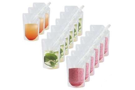 500ml Clear Drink Pouches - 2 Options