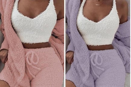 Women's 3-Piece Warm Co-ord Loungewear Set - 7 Colours!