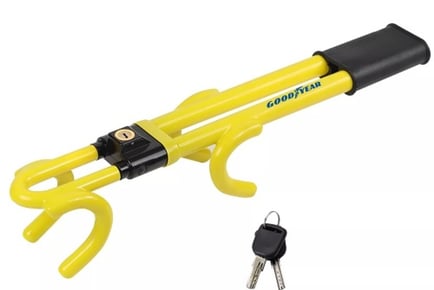 Heavy Duty Dual Steering Wheel Lock