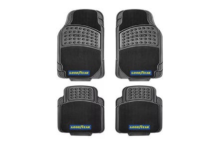 4pc Non-Slip Rubber Floor Mats